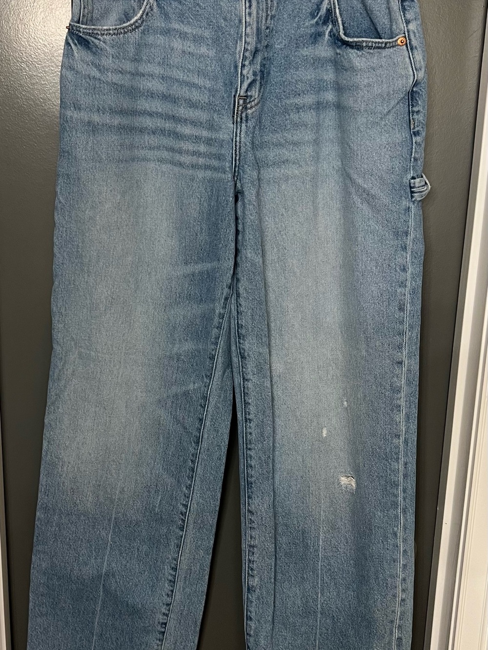 Pistola Bobbie carpenter Light Blue Denim Jeans mid-rise 30. Inseam 31.5”